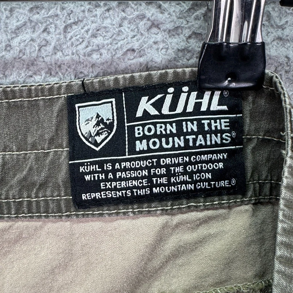 Kuhl Shorts Mens 36‎ Green Utility Military Skater Grunge Outdoor Hiking Camp